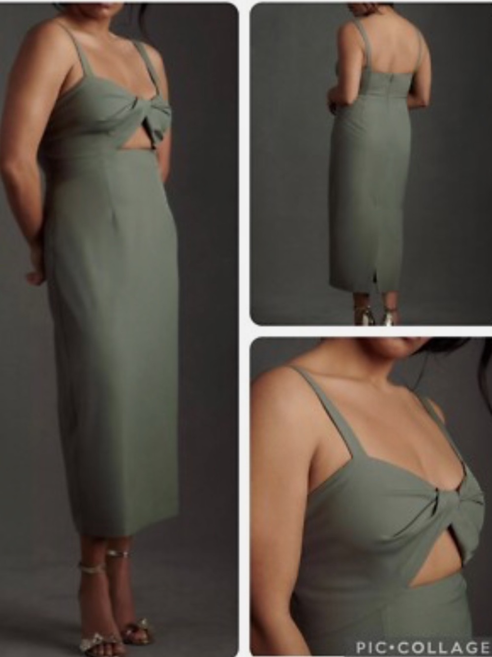 Anthropologie BHLDN BHLDN Moss Evonna Cut Out Dress Size US 10 Bridesmaid
